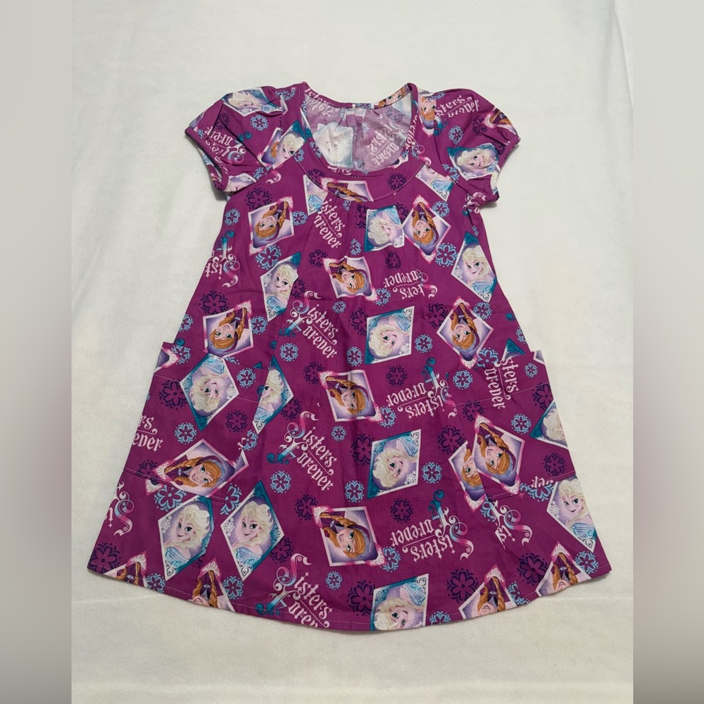 Purple Disney Frozen Dress with Pockets